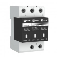 Ограничитель импульсных напряжений серии ОПВ-C/3P In 20кА 400В (с сигнализацией) EKF PROxima  opv-c3  EKF