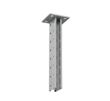 Страт-стойка двойная усиленная 41х41 L950 мм s:2,5 (тройная перфорация)  2PSTPH41-950 3P  КМ-Профиль