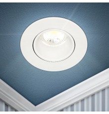 Светильник встраиваемый точечный KL90 WH MR16/GU5.3 белый, пластиковый  Б0054369  ЭРА