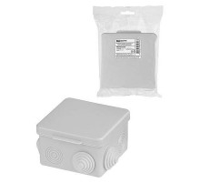 Распаячная коробка ОП для прямого монтажа 80х80х50 мм, крышка, IP54, 7 вх. инд. штрихкод  SQ1401-7512  TDM