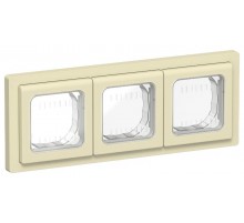 FLITE Рамка 3-местная IP55 Рпро-3-55-ФлН навахо  FI-M30-32-55-K87  IEK