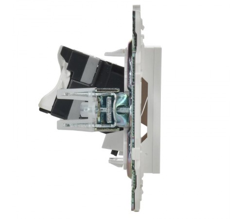 SKANDY Розетка компьютерная RJ45 кат.5E SK-K01W арктический белый  SK-K10-1-K01  IEK