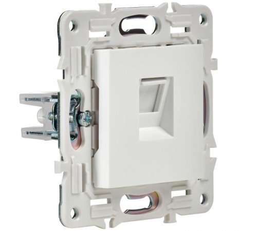 SKANDY Розетка компьютерная RJ45 кат.5E SK-K01W арктический белый  SK-K10-1-K01  IEK