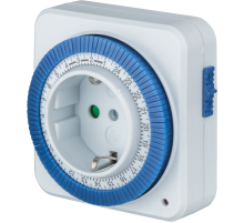 Таймер 61 558 NTR-A-S02-WH розет.электромех. 61558 Navigator