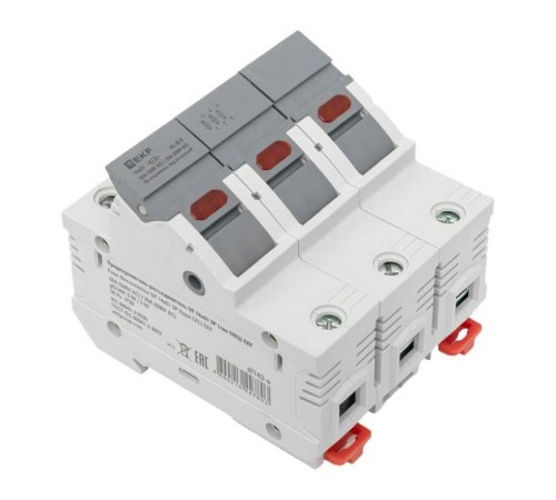 Предохранитель-разъединитель DF 14х51 3Р (тип ПВЦ)   df143-e  EKF