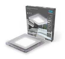 Светильник светодиодный Bubbles BL323 Квадр. 6+3W LED 4000K 540лм143x143мм O110 1/40  BL323 Gauss