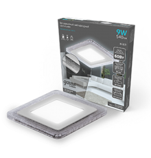 Светильник светодиодный Bubbles BL323 Квадр. 6+3W LED 4000K 540лм143x143мм O110 1/40  BL323 Gauss