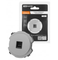 Розетка компьютерная RJ45 платина, "Байкал"   SQ1819-0314  TDM