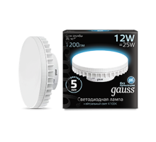 Лампа светодиодная LED 12Вт GX70 220В 4100К  131016212  Gauss