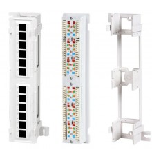 Патч-панель PPW-12-8P8C-C5e настенная, 12 портов RJ-45(8P8C), категория 5е, с подставкой  15379  Hyperline