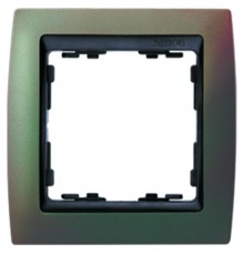 Simon 82 Рамка декоративная, 4 поста, S82, хамелеон-графит  82846-37  Simon