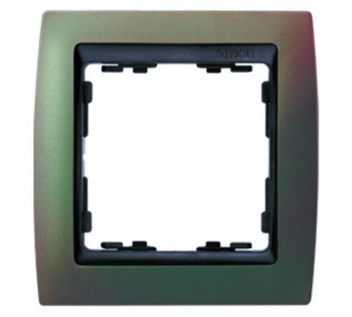 Simon 82 Рамка декоративная, 4 поста, S82, хамелеон-графит  82846-37  Simon