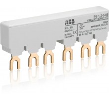 Шинная разводка 3-фазн. PS1-2-0-65 до 65А для 2-х автоматов типа MS116, MS132 без доп. контактов  1SAM201906R1102  ABB