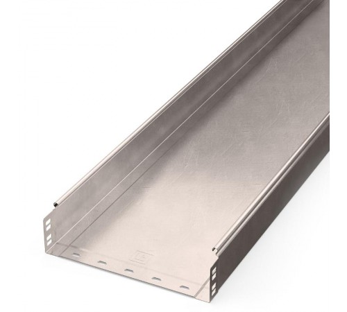 Лоток неперфорированный Стандарт INOX (AISI 409) 300х80х3000 (0,8 мм) (6 м/уп)  PR16.2399  Промрукав