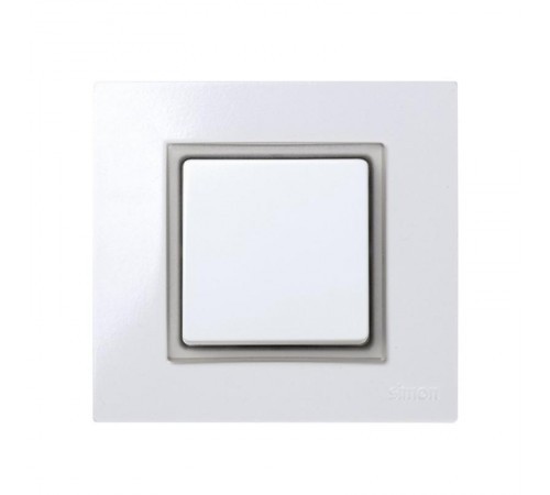 Simon 27 Вставка декоративная в рамку базовую с вырезом, S27 Play, прозрачный серый  2700670-112  Simon