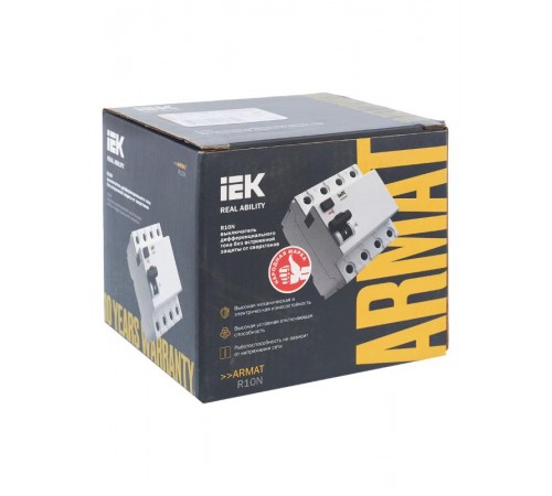 Выключатель дифференциальный (УЗО) R10N 4P 63А 300мА тип A ARMAT  AR-R10N-4-063A300  IEK