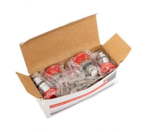 Исполнительный механизм кнопки XB4 "Грибок" красный поворотный с фиксацией с замком EKF PROxima    XB4BA1F-R   EKF 