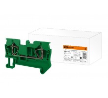 Зажим клеммный безвинтовой (ЗКБ) 2,5 мм2 31А зеленый  SQ0822-0092  TDM