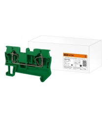 Зажим клеммный безвинтовой (ЗКБ) 2,5 мм2 31А зеленый  SQ0822-0092  TDM