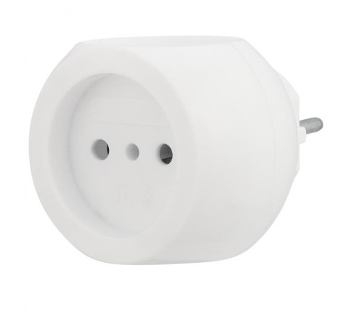 Тройник электрический "Шар" 220 В 6 А белый  11-1063  REXANT