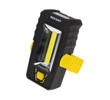 Фонарь рабочий-трансформер NEW AGE с дальним головным 3 Вт и ближним боковым светом 6 Вт , поворотный магнит, складной крюк  75-7841  REXANT