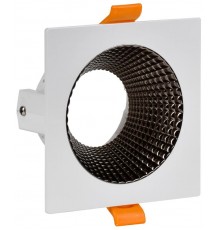 Светильник точечный  4110 встр. поворотн. GU10 белый/шокол. пласт.  LT-UVB0-4110-GU10-1-K30  IEK