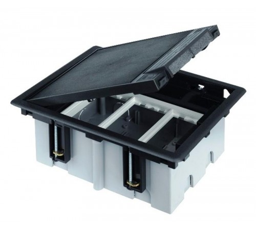 Simon Connect Люк в пол на 1 S-модуль (2 модуля К45), глубина 70-100мм, бетон, серый  SF170-1  Simon