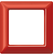 Рамка 1-кратная для вертикальной и горизонтальной установки; красная  AS581GLRT  Jung
