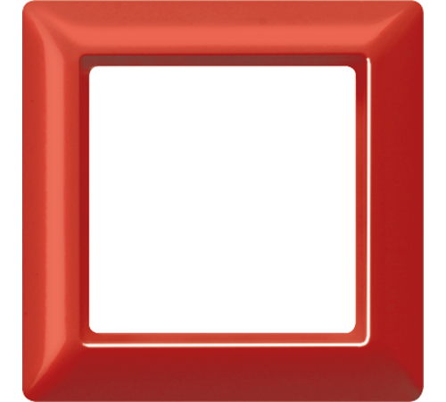 Рамка 1-кратная для вертикальной и горизонтальной установки; красная  AS581GLRT  Jung