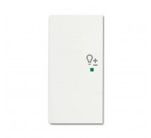 Клавиша двойная левая free@home, светорегулятор, future, цвет белый бархат6220-0-0610 ABB