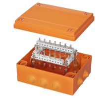 Коробка распределительная пластиковая FS огн.,IP55,240х190х90мм, 40р, 450V,6A,4мм.кв с кабельными вводами и клеммниками  FSB414004  DKC