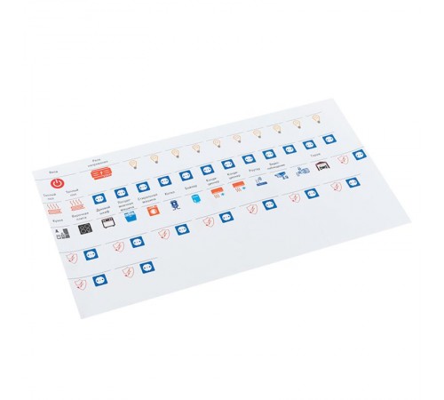 Комплект модульных наклеек большой с инд. ШК (164х299)  mn-1-3-x  EKF