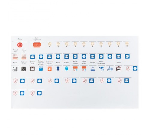 Комплект модульных наклеек большой с инд. ШК (164х299)  mn-1-3-x  EKF