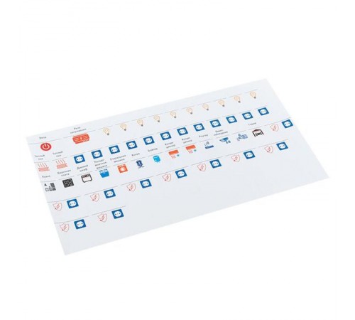 Комплект модульных наклеек большой с инд. ШК (164х299)  mn-1-3-x  EKF