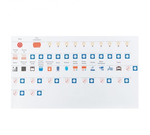 Комплект модульных наклеек большой с инд. ШК (164х299)  mn-1-3-x  EKF