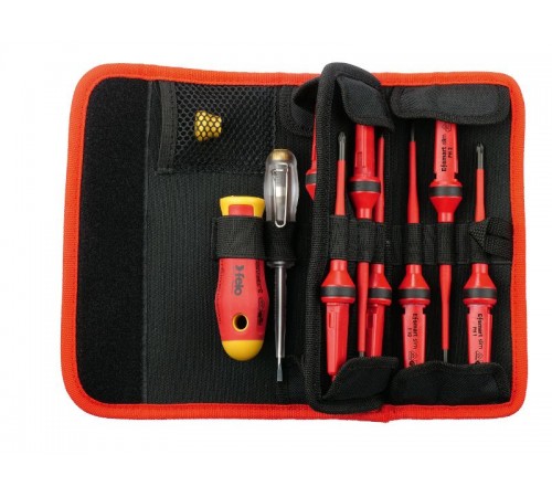 Набор стержней диэлектрических SL/PH/PZ/TX и рукоятка E-SMART в поясной сумке, 12шт 06381204  06381204  Felo