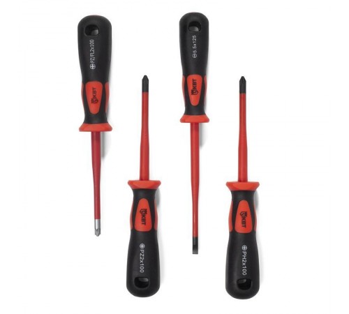 Отвертка диэлектрическая "Слим" PZ/FL1*80  78593  КВТ