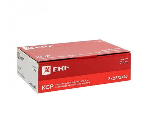 Клемма распределительная КСР с двойным винтом 2x25/2x16 желто-зеленая PROxima  ksr-2.25-2.16-y-green  EKF