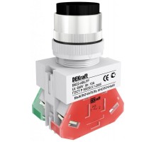 Выкл. кноп. ABLFP 22 мм Цвет:ЧЕРНЫЙ 220В ВK-22   25018DEK  DEKraft