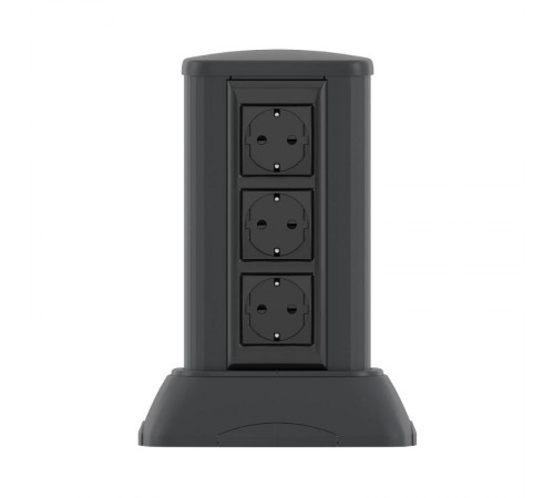 Миниколонна алюминиевая, 0.25м, цвет чёрный  19523  DKC