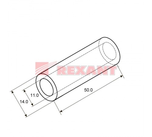 Гильза ГМЛ 50-11 (35 мм -  10 мм) ГОСТ 23469.3-79 (в упак. 5 шт.)  07-5358  REXANT