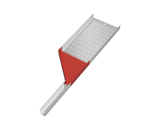 Переходник левый 100х100-600 мм "ПЛЮС" HD  PDplus100-100-600-L HD   КМ-профиль