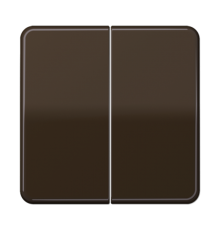 Клавиши ударопрочные для сдвоенного выключателя и кнопки; коричневые  CD595BFBR  Jung