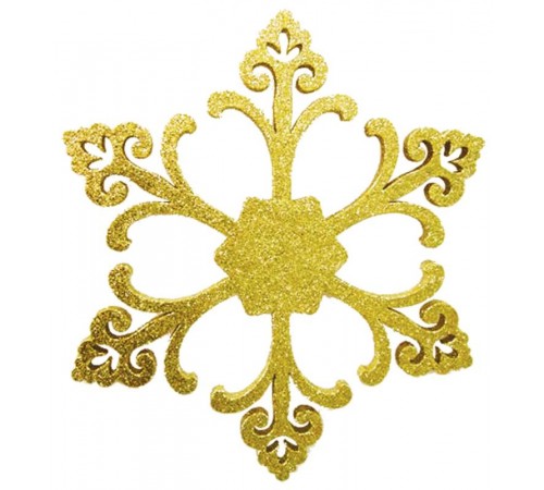 Елочная фигура "Снежинка "Морозко", 66 см, цвет золотой  502-371  NEON-NIGHT