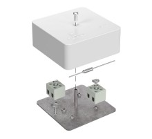 Коробка огнестойкая для кабель-канала 40-0450-FR2.5-4-П Е15-Е60 (латунь) с термопредохранителем 75х75х30 IP42 4p, 2.5 мм.кв. 40-0450-FR2.5-4-П-Е60  