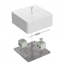 Коробка огнестойкая для кабель-канала 40-0450-FR2.5-4-П Е15-Е60 (латунь) с термопредохранителем 75х75х30 IP42 4p, 2.5 мм.кв. 40-0450-FR2.5-4-П-Е60  