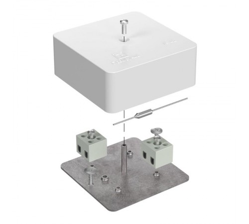 Коробка огнестойкая для кабель-канала 40-0450-FR2.5-4-П Е15-Е60 (латунь) с термопредохранителем 75х75х30 IP42 4p, 2.5 мм.кв. 40-0450-FR2.5-4-П-Е60  