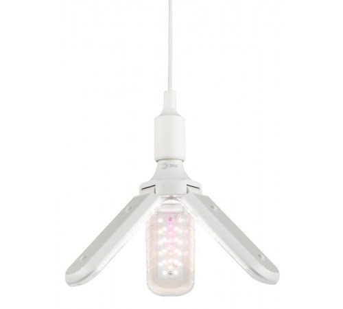 Фитолампа для растений светодиодная  GREEN LINE ФИТО-30W-PFR-E27-GR 3-х лепестковая полного спектра 30 Вт Е27  Б0064518  ЭРА