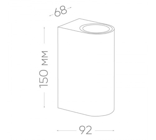 Светильник садово-парковый DH015, 2*GU10 230V, серый  11884  Feron