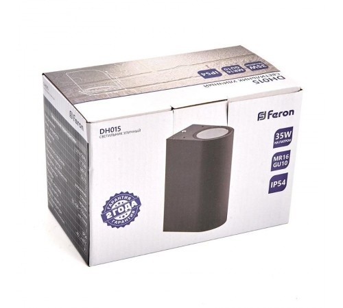 Светильник садово-парковый DH015, 2*GU10 230V, серый  11884  Feron